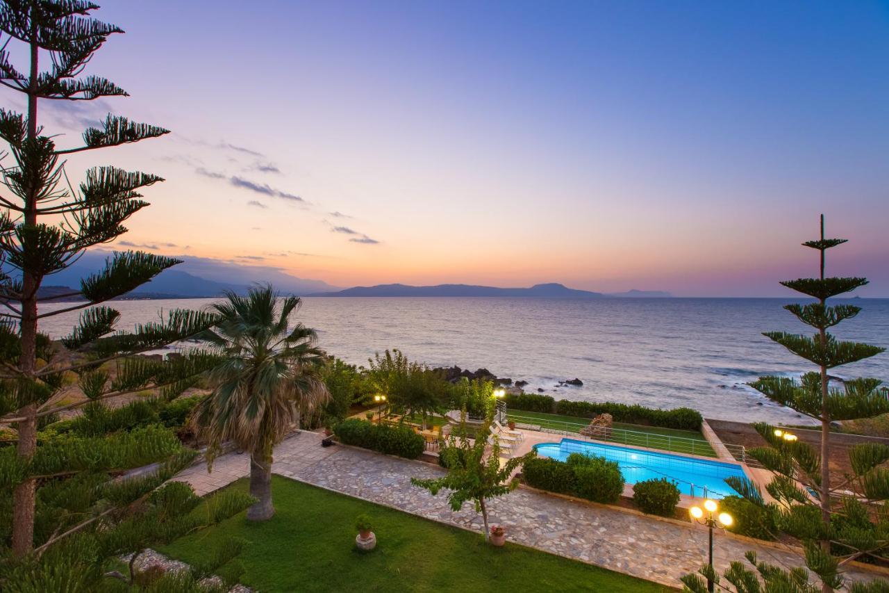 Beachfront Family Villa Katerina With Private Pool, Playground, Bbq & Amazing Sea Views! Petres  Dış mekan fotoğraf