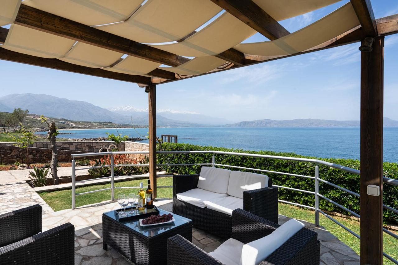 Beachfront Family Villa Katerina With Private Pool, Playground, Bbq & Amazing Sea Views! Petres  Dış mekan fotoğraf